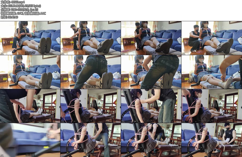 [墨色原创] 蛋糕老虎凳tk挠痒背心短裙白袜运动鞋全程聊天-丝依依