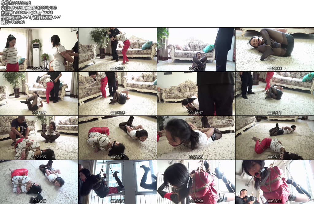 [逍遥原创] 双模戏绳 捆绑行走 团缚 悬吊 新模王佳 王蕾-丝依依