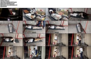 [欢乐谷] 跟踪绑架调教直播女生之深度调教完整版 正在郊外直播的女主播，不知道已经被色魔跟踪了好多天了-丝依依