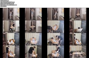 [欢乐谷] 驷马悬吊在空中的体操妹子反复前后交替训练-丝依依