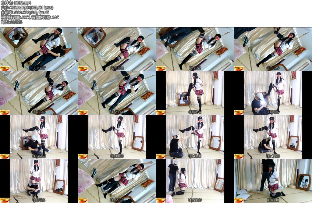 [魅影空间] 168大学在读美女虹妹JK紧缚跪走片足吊缚鞭调棒棒强高呻吟-丝依依