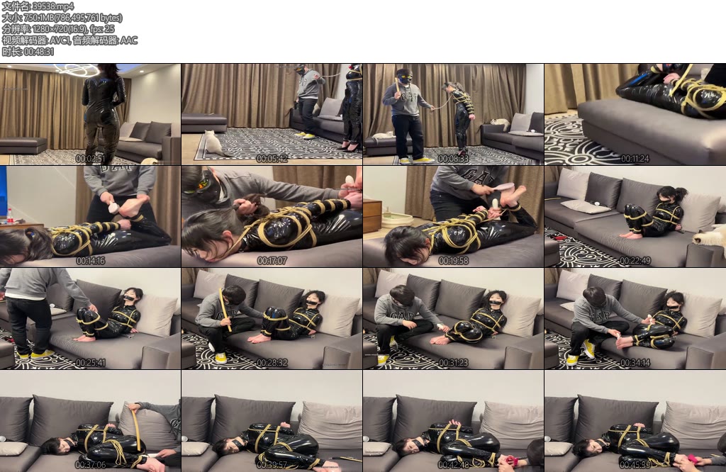 [贝特原创] 搜查官束缚模特77面向比较媚的美女胶衣搜查官被制裁捆绑狠狠调教-丝依依