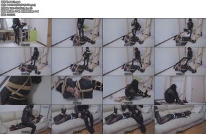 [亚洲绳艺] 剧情女盗贼入室绑架女主人被女主人脱缚后反绑-丝依依