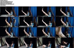 [试炼原创] 倩倩光腿脚趾铐悬吊脚趾发紫破皮麻痹-丝依依