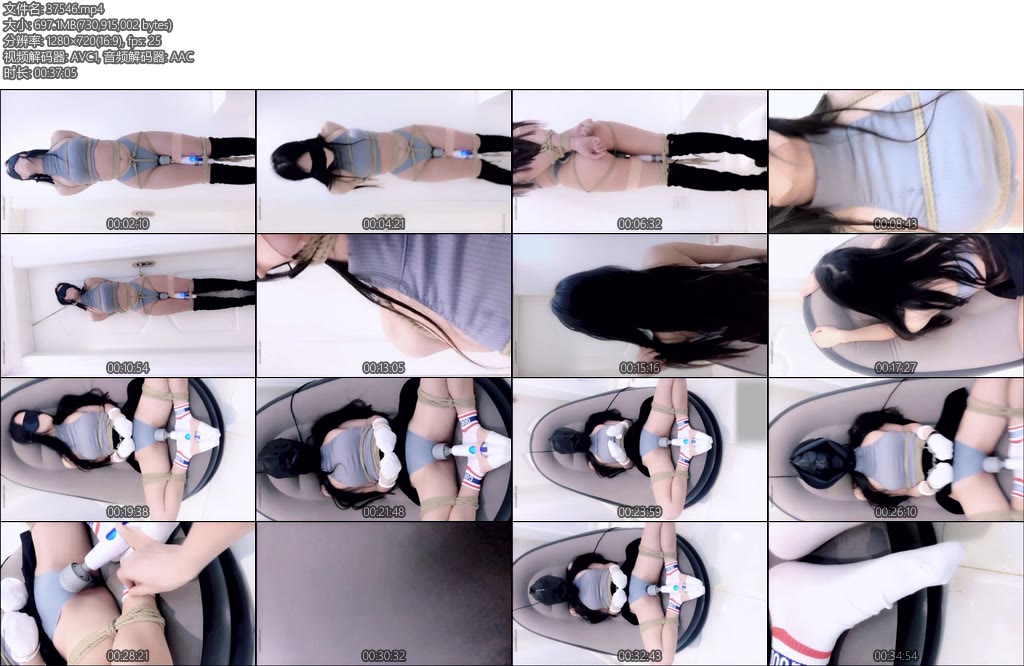 [窒物者] 重调呼吸游戏晕厥失禁纯虐双层头套长时间多次强制GC意外失禁白袜沙发地板全是沾满液体-丝依依