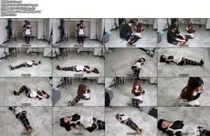 [心悦束艺] 小女仆文文逃脱魔术挑战之人鱼缚堵嘴挣扎-丝依依