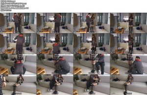 [JS原创] 黑丝过膝长靴 全身密集捆绑 DD刺激呻吟！~瑾萱-丝依依