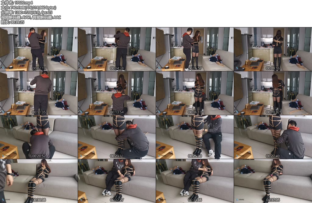 [JS原创] 黑丝过膝长靴 全身密集捆绑 DD刺激呻吟！~瑾萱-丝依依