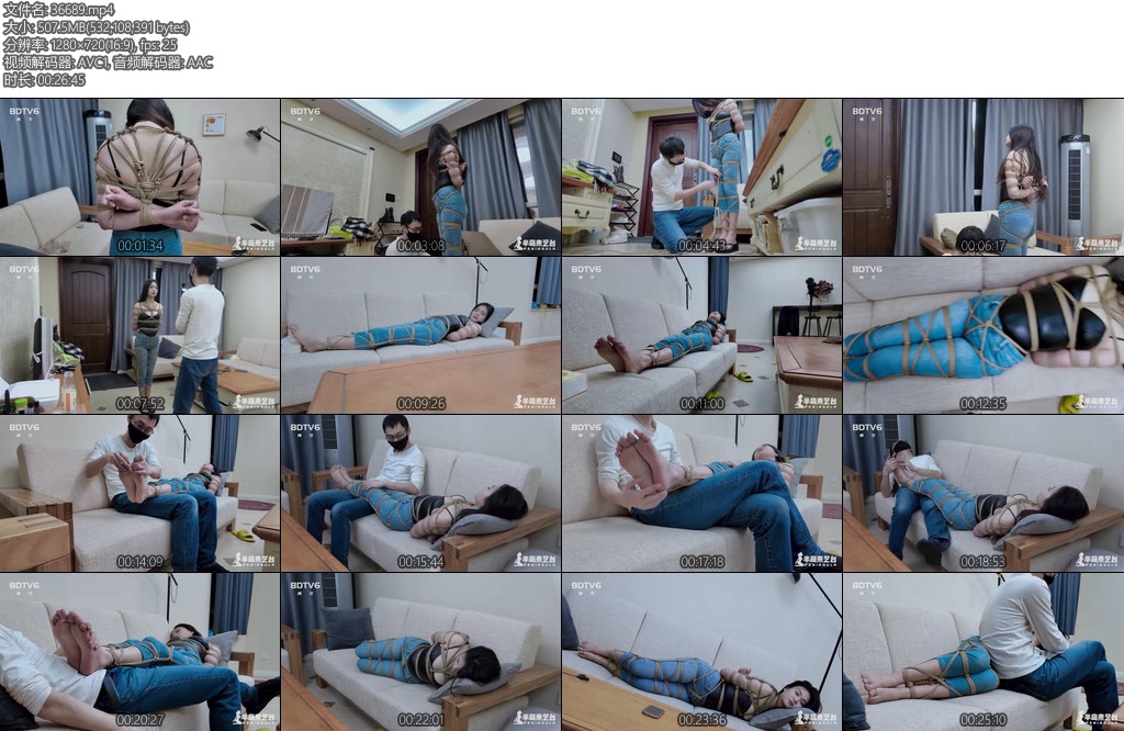 [半岛束艺] 卡菲抽风式新绑法-丝依依