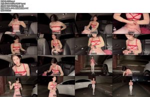 [xiao素素] 佳佳户外系列（01）车内自缚TD跳绳户外镣铐行走-丝依依