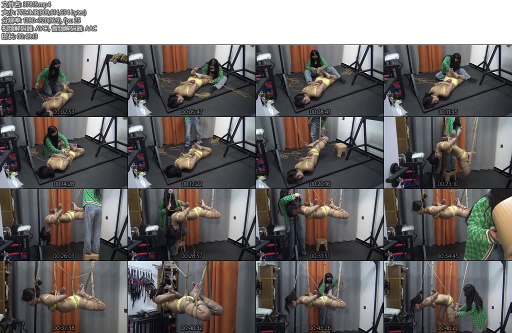 [胜景影视] 金色内衣的悬吊（二）-丝依依