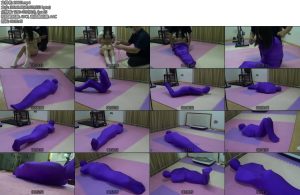 [新月原创] 雨涵定拍捆绑木乃伊全包丢在地上自生自灭-丝依依