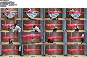 [美曦原创] 裹在竹竿上的伪娘全包过程木乃伊胶带全包在竹竿上空中吊着玩弄负重器训练灰丝袜大长腿-丝依依