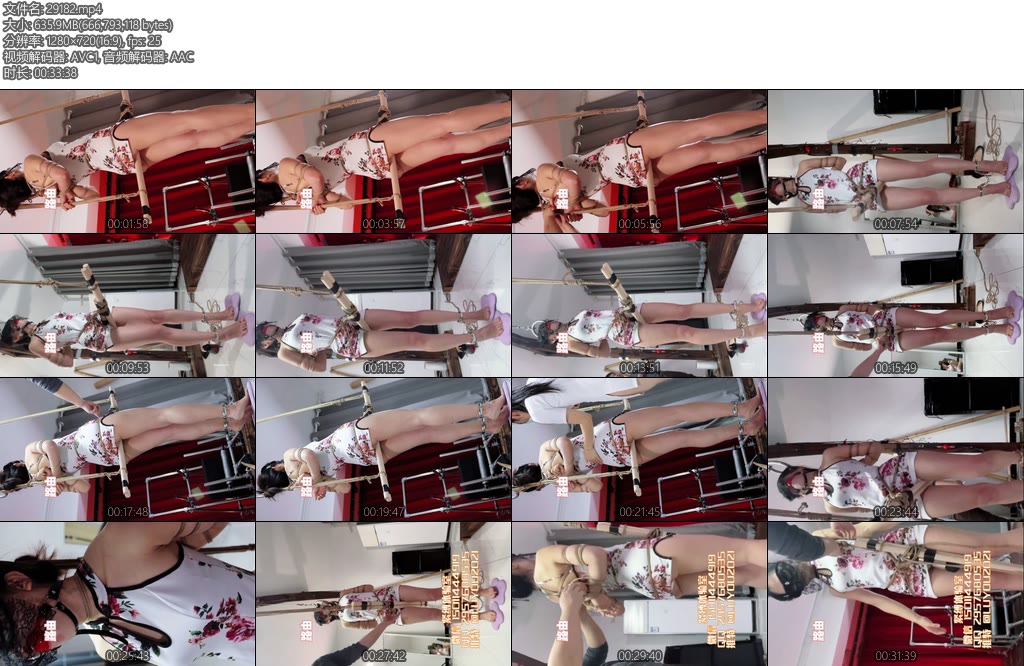 [路由原创] 蜜蜂欺花蝶 苹果的大长腿甚是让新来的绳师蜜蜂嫉妒，趁练习绳艺时抓紧占她便宜-丝依依