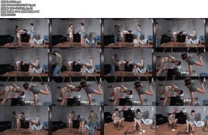 [试炼原创] 诺米白杨双人单腿吊趴口枷流口水-丝依依