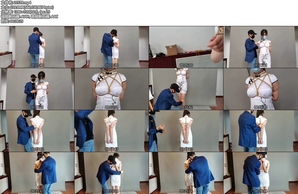 [一绳所爱] 绳模小白捆绑试镜-丝依依