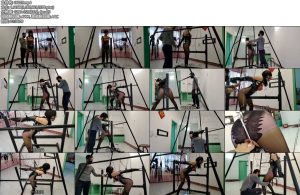 [浅浅原创] 拘束架（05）百看不厌的重型固定放置挣扎-丝依依