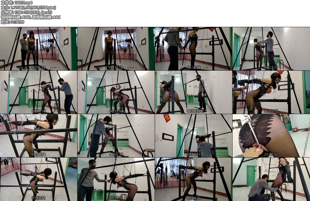 [浅浅原创] 拘束架（05）百看不厌的重型固定放置挣扎-丝依依