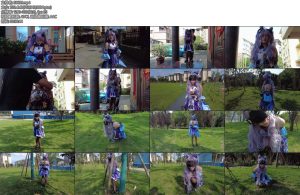 [晓鹿绳艺] 刻晴的恐惧这次大胆的刻晴居然直接被吓哭了-丝依依