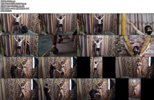 [束缘阁] 陈晓雪火字型柱子与叉架固定12厘米高跟鞋折磨-丝依依