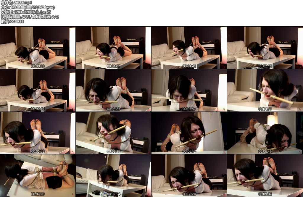 [欧美绳艺] Russian Fetish Kate Anima Drum stick gag-丝依依