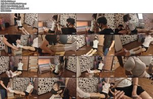 [清晨原创] 首次老虎登口球蒙眼挠痒直臂捆绑-丝依依