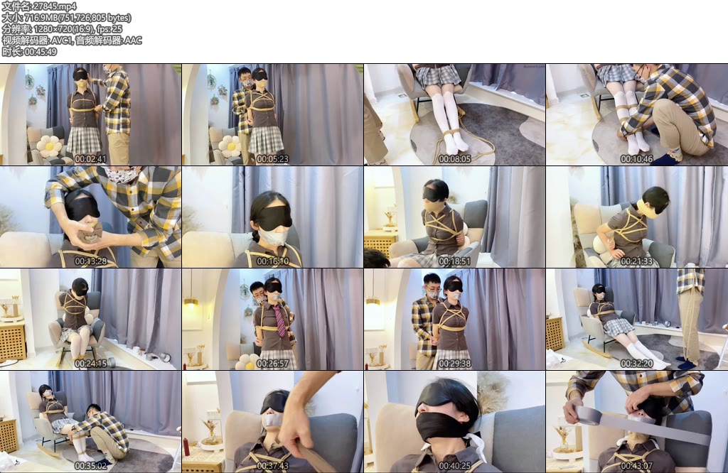 [默示录] 国庆节特辑用心制作小泪的严实堵嘴实验JK制服下丝袜堵嘴胶带封嘴丝巾勒嘴绷带缠嘴小泪的嘴巴被严严实实的封住只能呜呜呜-丝依依