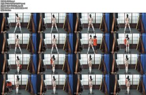 [试炼原创] 倩倩银色夜店服乳胶头套放置呼吸声音悬吊挣扎直臂放置分腿限位-丝依依