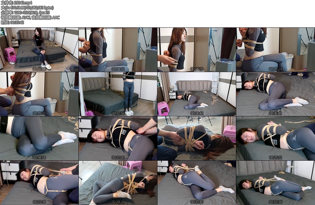 [吴越原创] 软萌呆乖小美妞果果瑜伽裤（第一季）后观音机关股绳单脚驷马TKSP有趣的对话和笑声曼妙挣扎-丝依依
