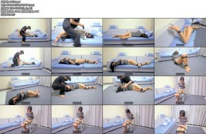 [皆非原创] 放学日记独居女孩遭劫匪自救无用被紧紧束缚肌肉胶带封嘴塞玩具口球女孩羞耻口水不停的流淌-丝依依