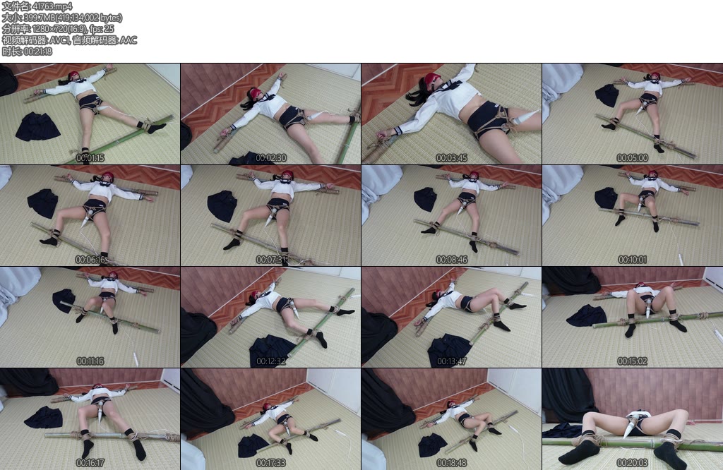 [亚洲绳艺] 制服とブルマ体操着上着を忘れた罰-丝依依