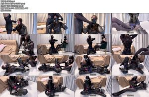 [美美的丝] 锁娘禁锢史诗级K9全身束缚黑丝女王高贵冷艳无情羞RU超级严厉封嘴再现油亮黑丝终极挑逗后无情上锁严厉禁锢的四肢与身躯拼命挣扎扭动也无法逃脱被上锁榨汁的痛苦锁NU命运-丝依依