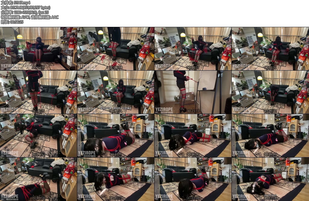 [野子绳社] 野子自缚小课堂第二季欧式直臂自缚驷马亮丽红绳多层包裹胸口呼之欲出超详细无加速可能是全网最用心的自缚教-丝依依