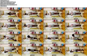 [坎喵原创] 绝望的自缚黑丝JK直臂并腿悬吊-丝依依