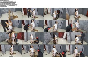 [飞天原创] 雨菲奴五花大绑绳绳入肉，全程无内欧式k9架禁锢，TK鞭打,充气口塞塞嘴-丝依依