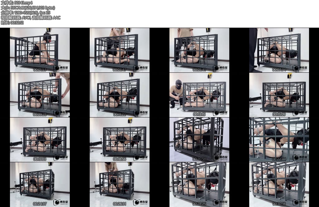 [缚心室] house of gord兔笼复刻肉丝女学生强制抬头肛钩提臀完全无法动弹郊狼电击炮机输出全身疯狂颤抖-丝依依