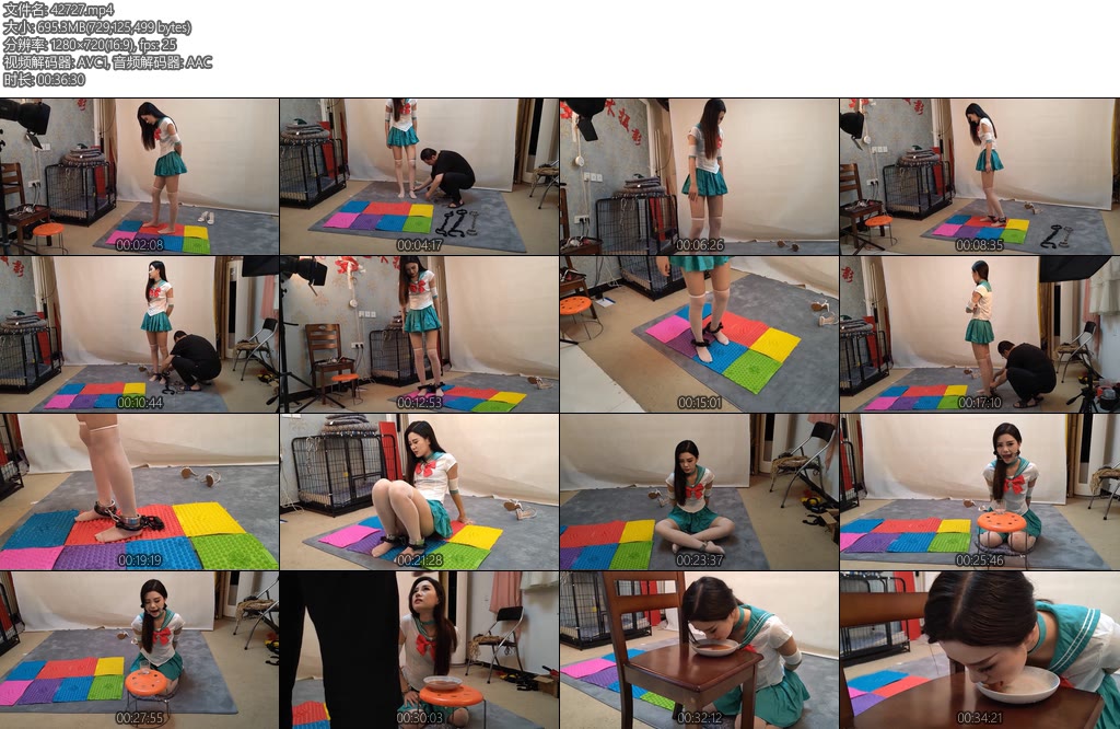 [随心原创] 江奈绿裙美少女战士重镣指压板体验-丝依依