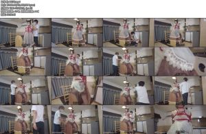 [鹿角与猫爪] 透明女仆装骑木马自插自wei白丝堵嘴布条加固及蒙眼脚踝哑铃配重半吊缚骑木马真空半透丝袜绳圈套脖拉拽吊脖呼控身体绷直微微颤抖-丝依依