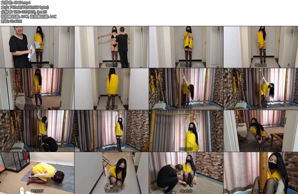 [随心原创] 杨蕊黄衣女犯入监-丝依依