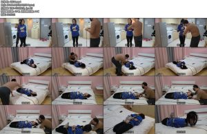 [JS原创] 沐兮五花大绑全身紧缚超紧驷马胶带封嘴挠痒-丝依依