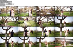 [锐度主张] 嫣儿 户外路边引起围观的红绳日式吊缚-丝依依