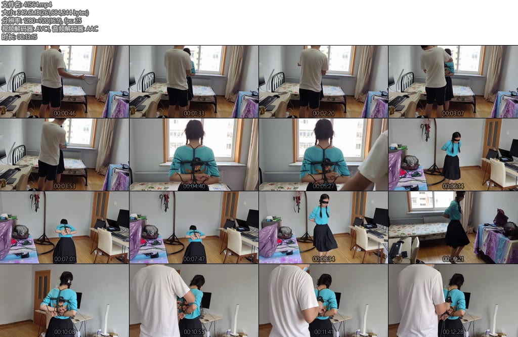 [玩奴原创] 约绑新游戏裸足妹子运动会报数蹲起立定跳远高抬腿体罚-丝依依