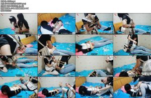 [魔束原创] 剧情片伪娘丝袜推销员的噩梦下驷马口球反杀电击-丝依依