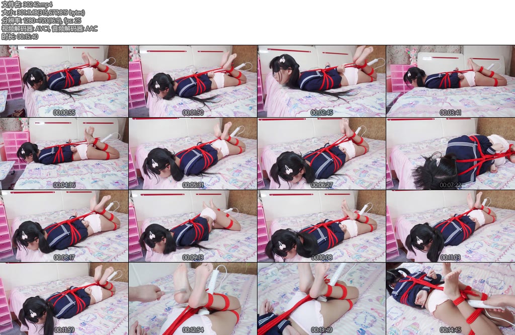 [亚洲绳艺] 第一次随便玩玩冷酱驷马捆绑震动X_X-丝依依