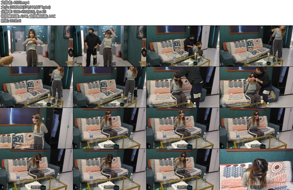 [JS原创] 丁诗妮后手观音束缚口球堵嘴蒙眼-丝依依