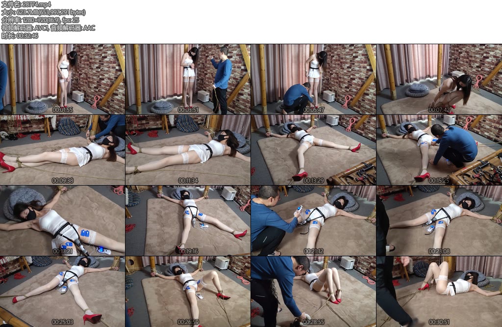 [随心原创] 杨蕊电击四肢固定的白丝美人鱼-丝依依