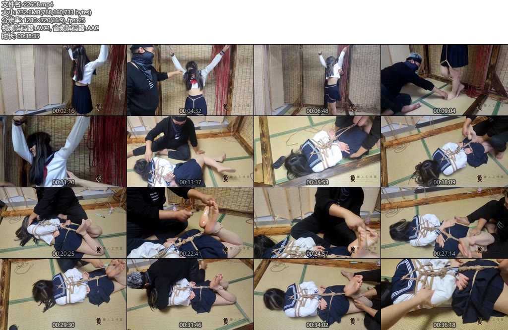 [象人原创] 绳模鬼鬼-说好的约绳，意外发现超级怕痒，jk大字缚+驷马-丝依依