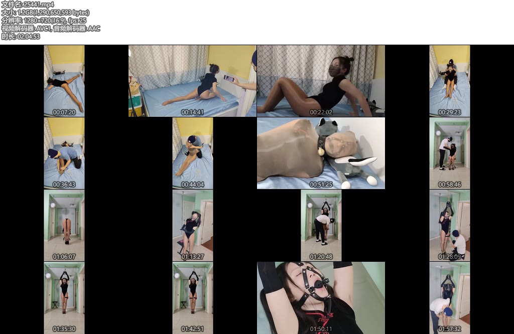 [华素原创] 2小时：马具口球短旗袍咖啡吊口水体操捆绑咖啡丝包上下集连发-丝依依