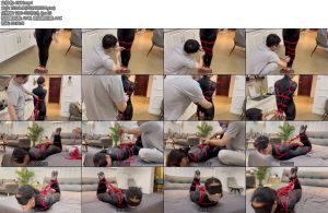 [默示录] 缚艺录小阳新模小阳工作室第一位真正的富二代女生对绳艺很喜欢来一波新后手缚驷马胶带封嘴必少不了-丝依依