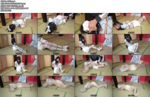 [象人原创] 嗷嗷灰色油亮丝袜高跟全身缚双层全包-丝依依